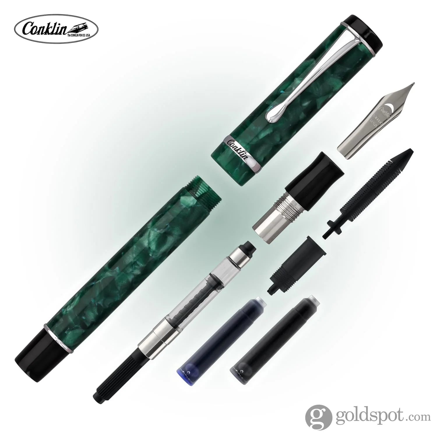 7946-conklin-duragraph-fountain-pen-in-forest-green-7.webp Conklin Duragraph Fountain Pen in Forest Green