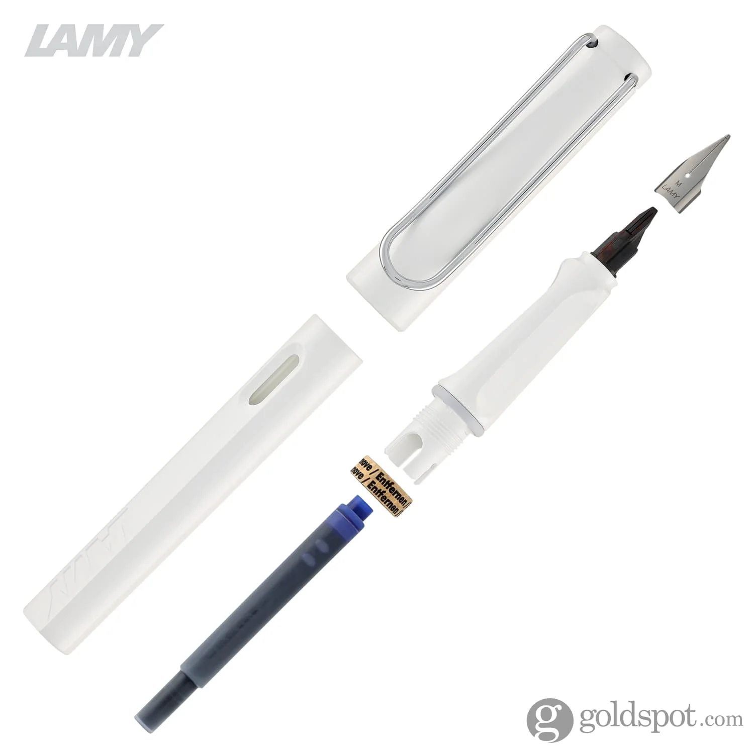 7952-lamy-safari-fountain-pen-in-shiny-white-7.webp Lamy Safari Fountain Pen in Shiny White