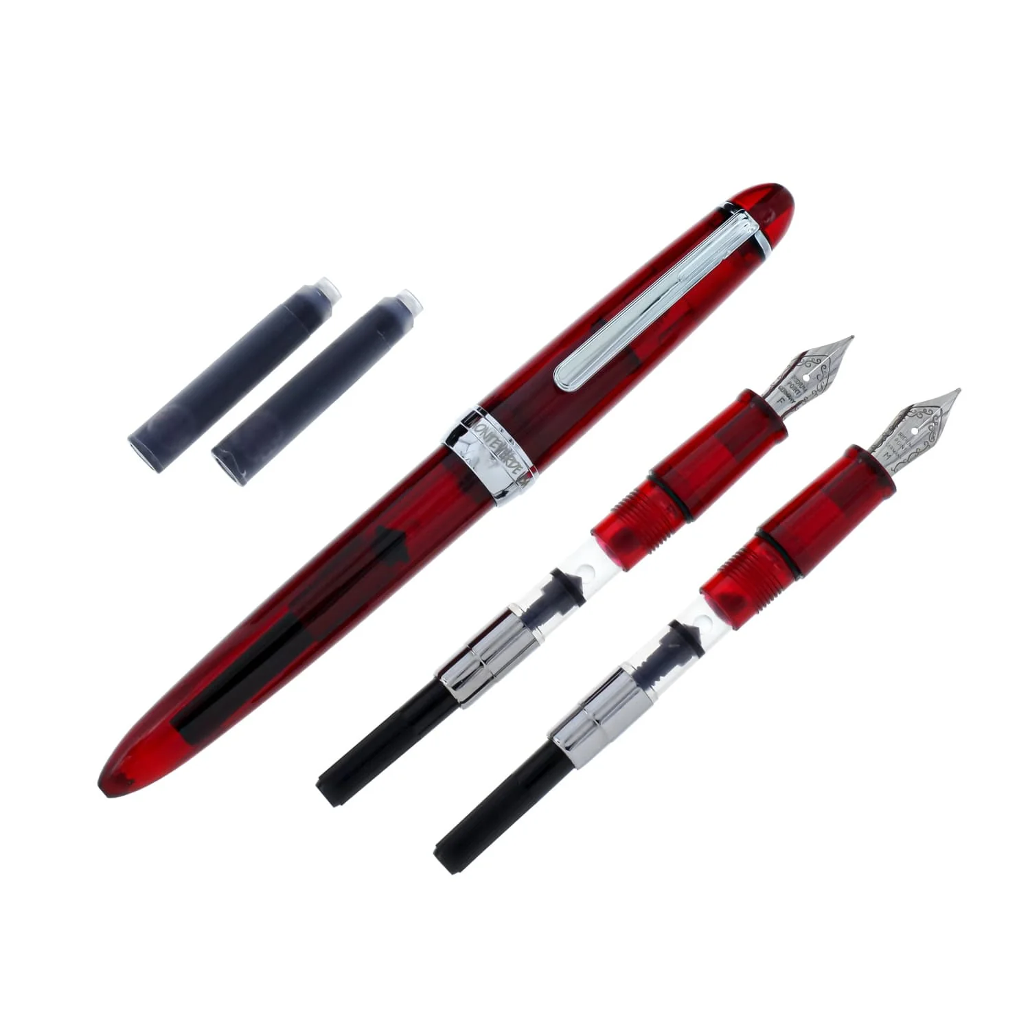 7969-monteverde-monza-fountain-pen-in-red-fine-medium-and-omniflex-nibs-pack-of-3-1.webp Monteverde Monza Fountain Pen in Red - Fine, Medium and Omniflex Nibs - Pack of 3