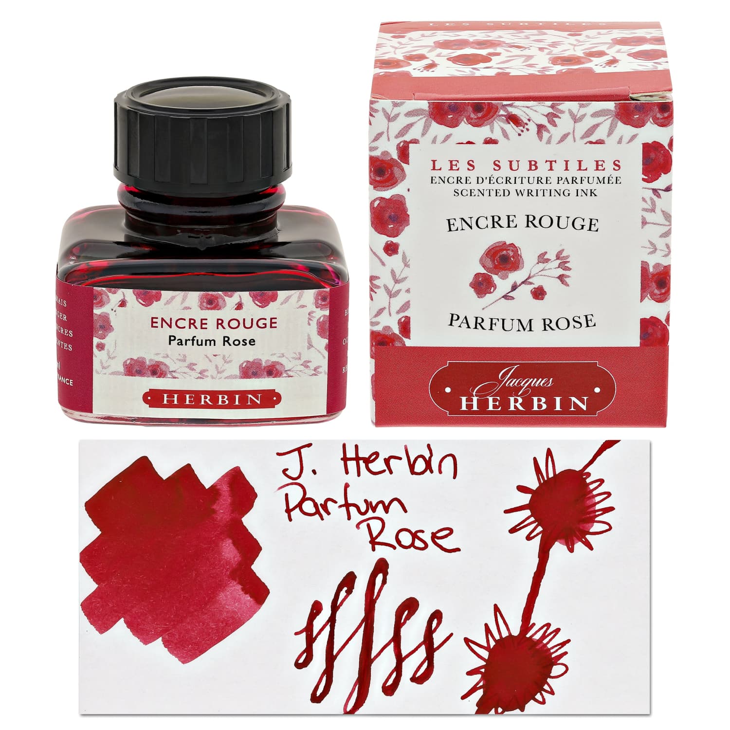7977-j.-herbi-red-rose-scented-bottled-fountain-pen-ink-30-ml-1.jpg J. Herbi Red Rose Scented Bottled Fountain Pen Ink - 30 mL