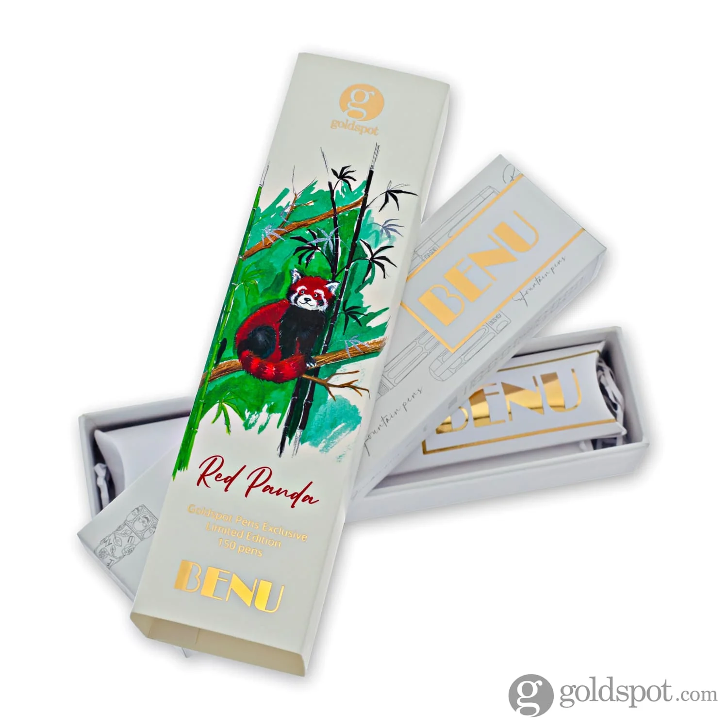 Benu Euphoria Handpainted Fountain Pen in Red Panda