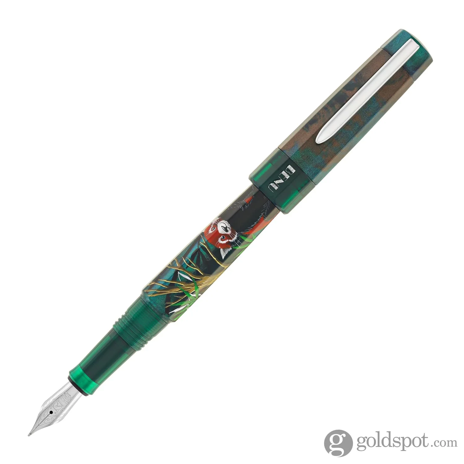 Benu Euphoria Handpainted Fountain Pen in Red Panda