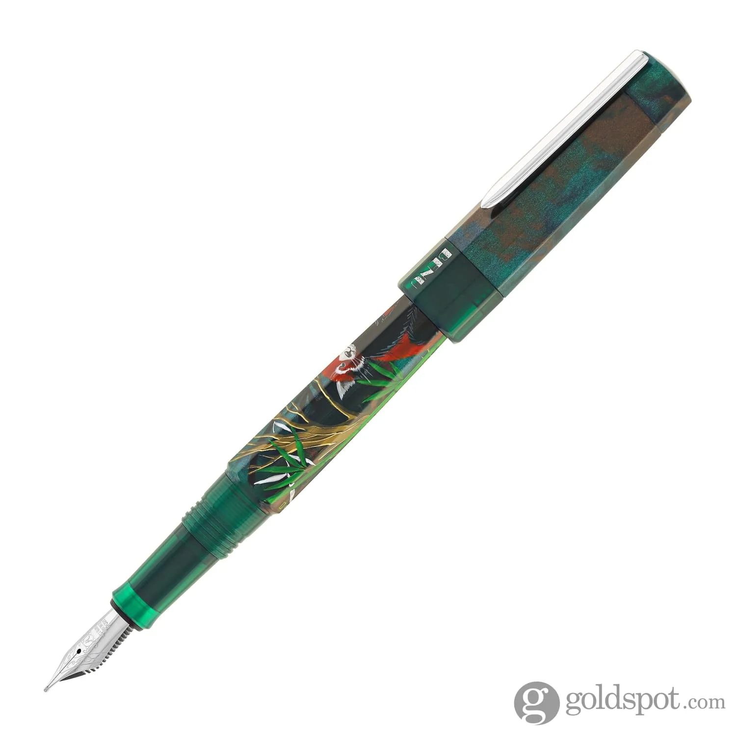 Benu Euphoria Handpainted Fountain Pen in Red Panda
