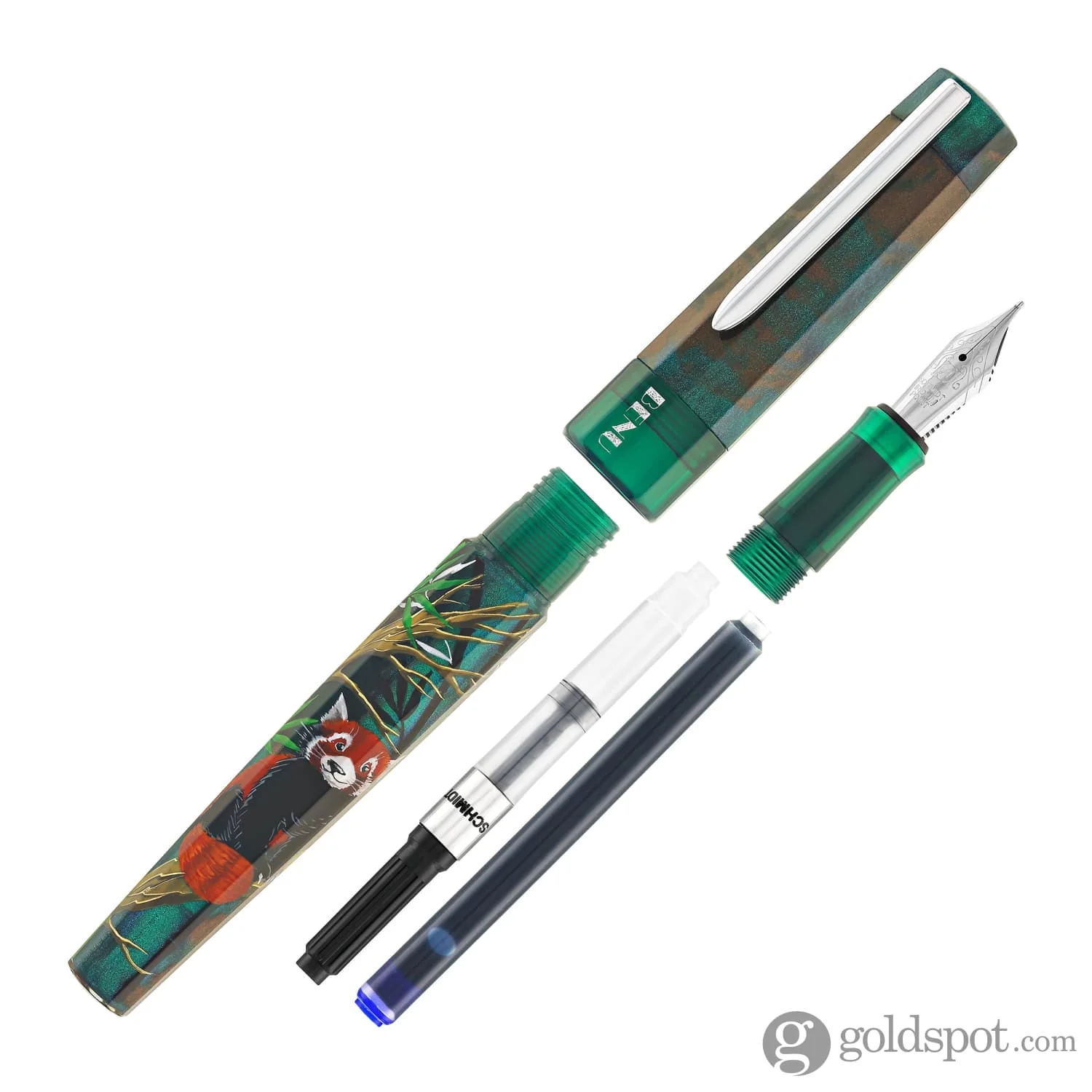 Benu Euphoria Handpainted Fountain Pen in Red Panda