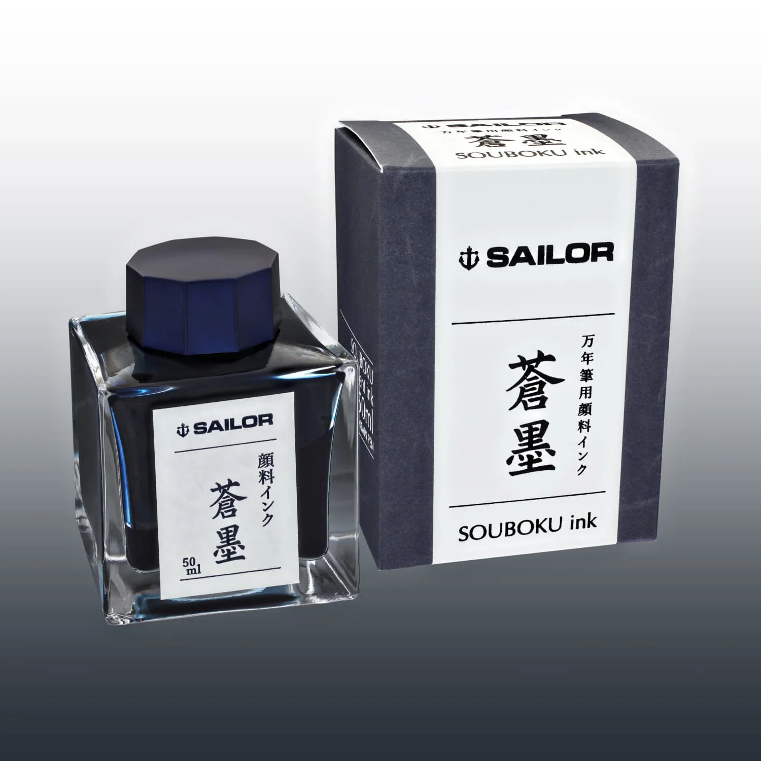 8008-sailor-bottled-ink-in-souboku-deep-blue-pigmented-50-ml-1.webp Sailor Bottled Ink in Souboku (Deep Blue Pigmented) - 50 mL