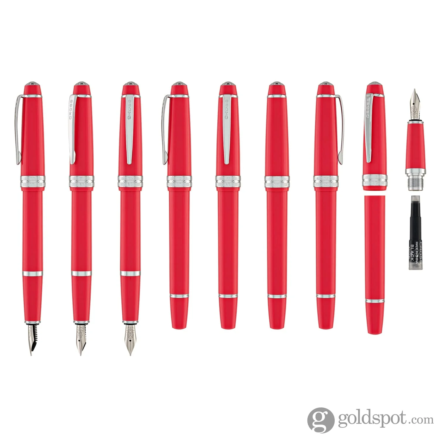 Cross Bailey Light Fountain Pen in Polished Coral Resin