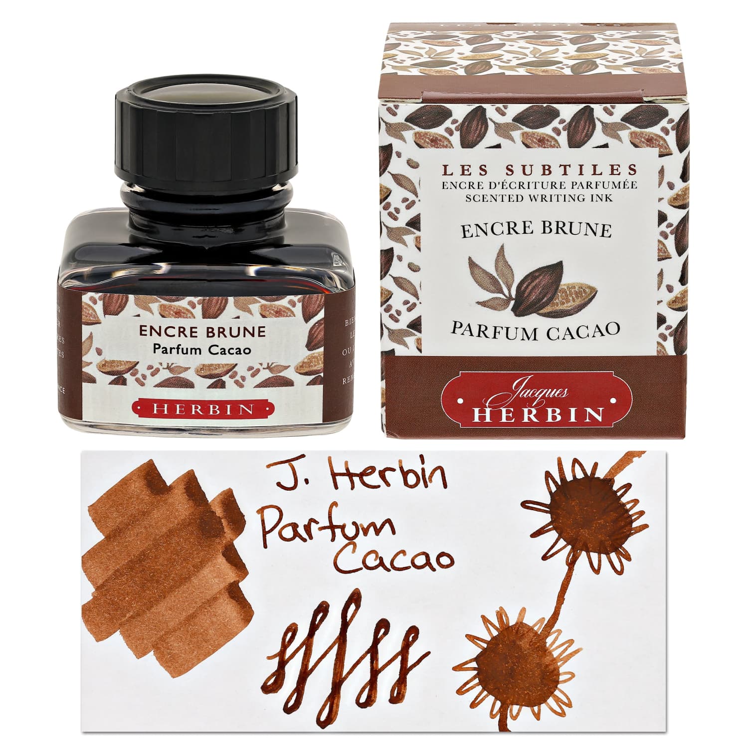 8086-j.-herbin-brown-cocoa-scented-bottled-fountain-pen-ink-30-ml-1.jpg J. Herbin Brown Cocoa Scented Bottled Fountain Pen Ink - 30 mL