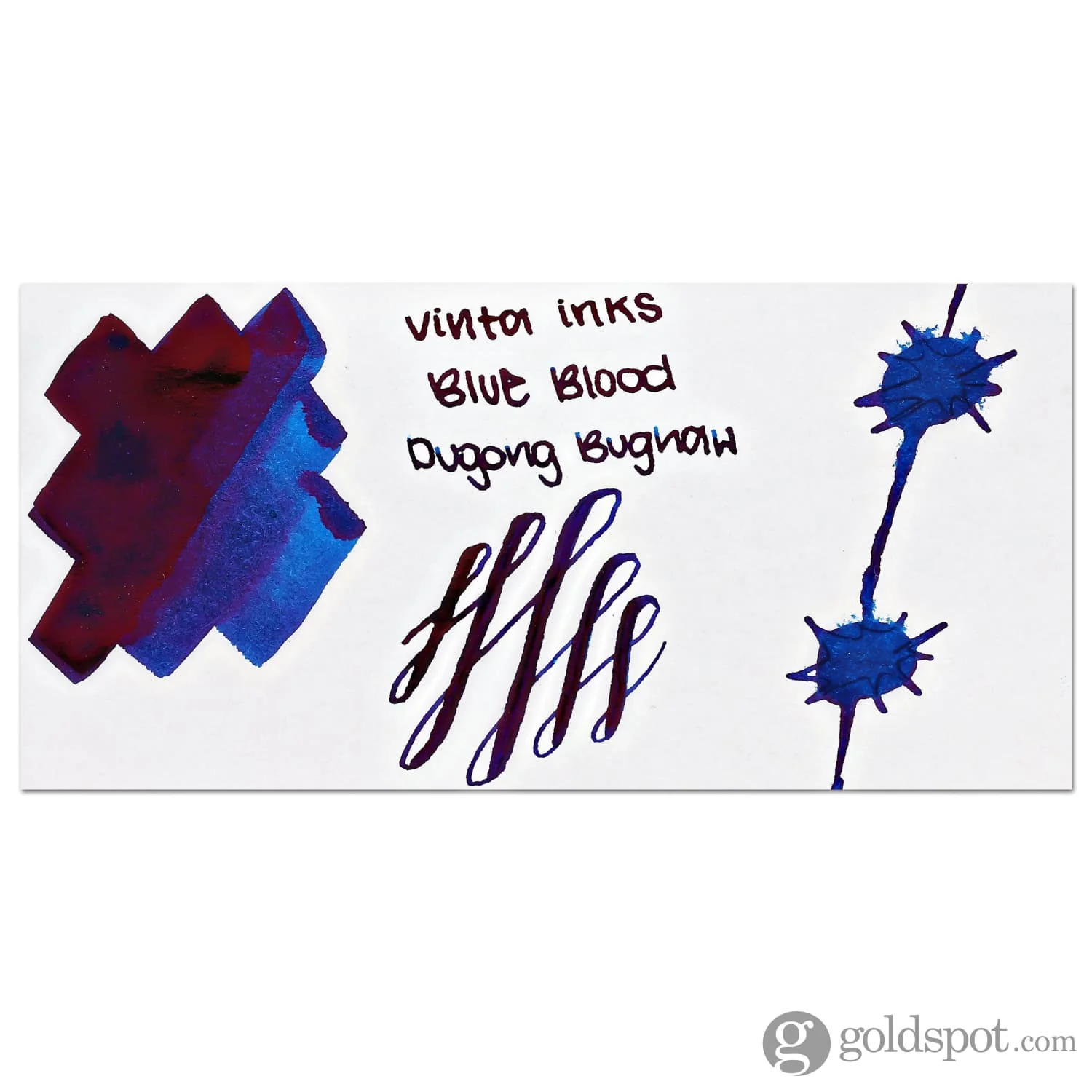 Vinta Inks 1.0 Bottled Ink in Blue Blood [Dugong Bughaw 1521] - 30mL