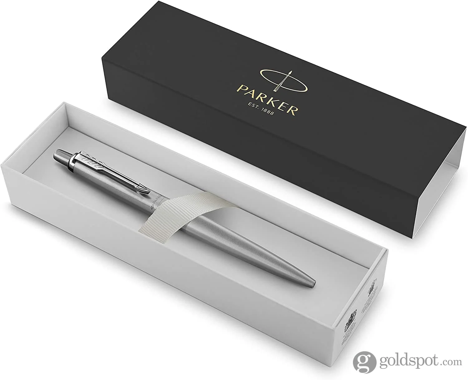 Parker Jotter XL Ballpoint Pen in Monochrome Stainless Steel CT