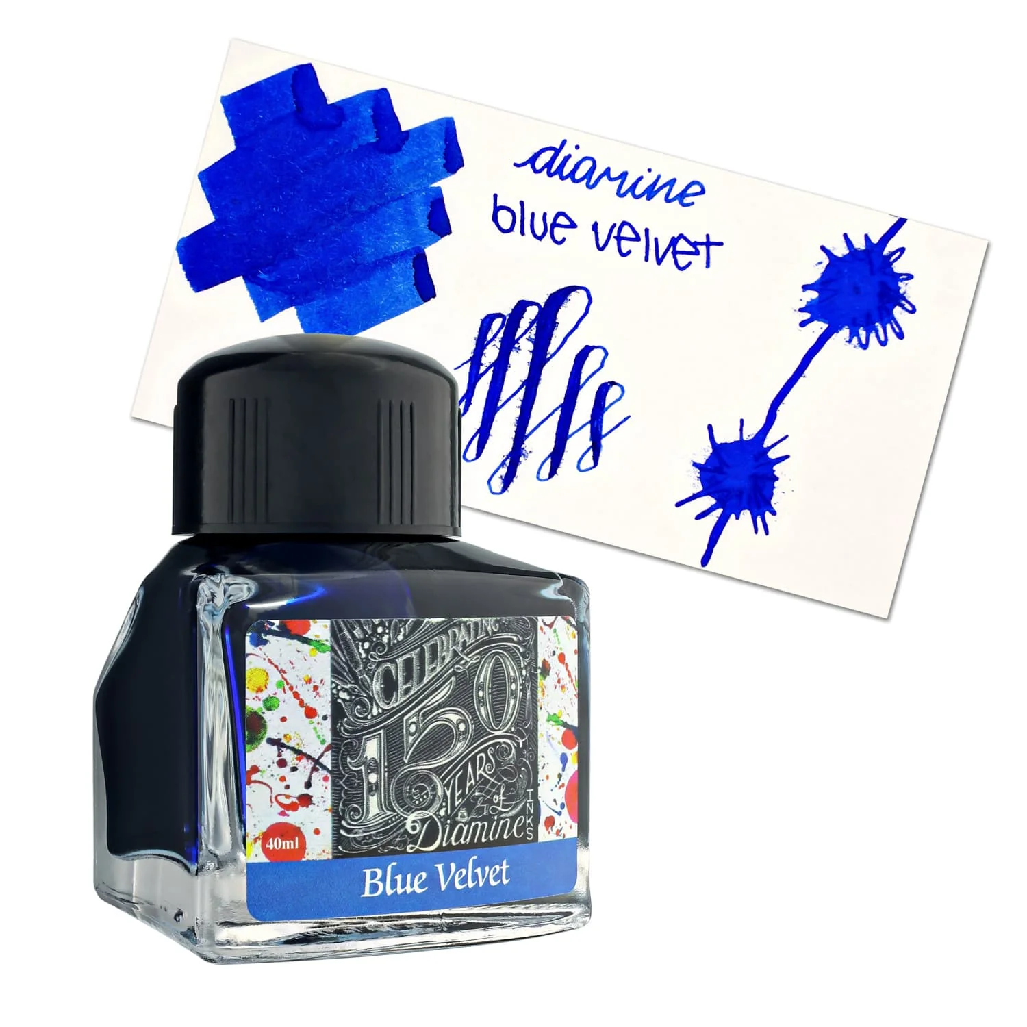 8130-diamine-150th-anniversary-bottled-ink-in-blue-velvet-40-ml-1.webp Diamine 150th Anniversary Bottled Ink in Blue Velvet - 40 mL