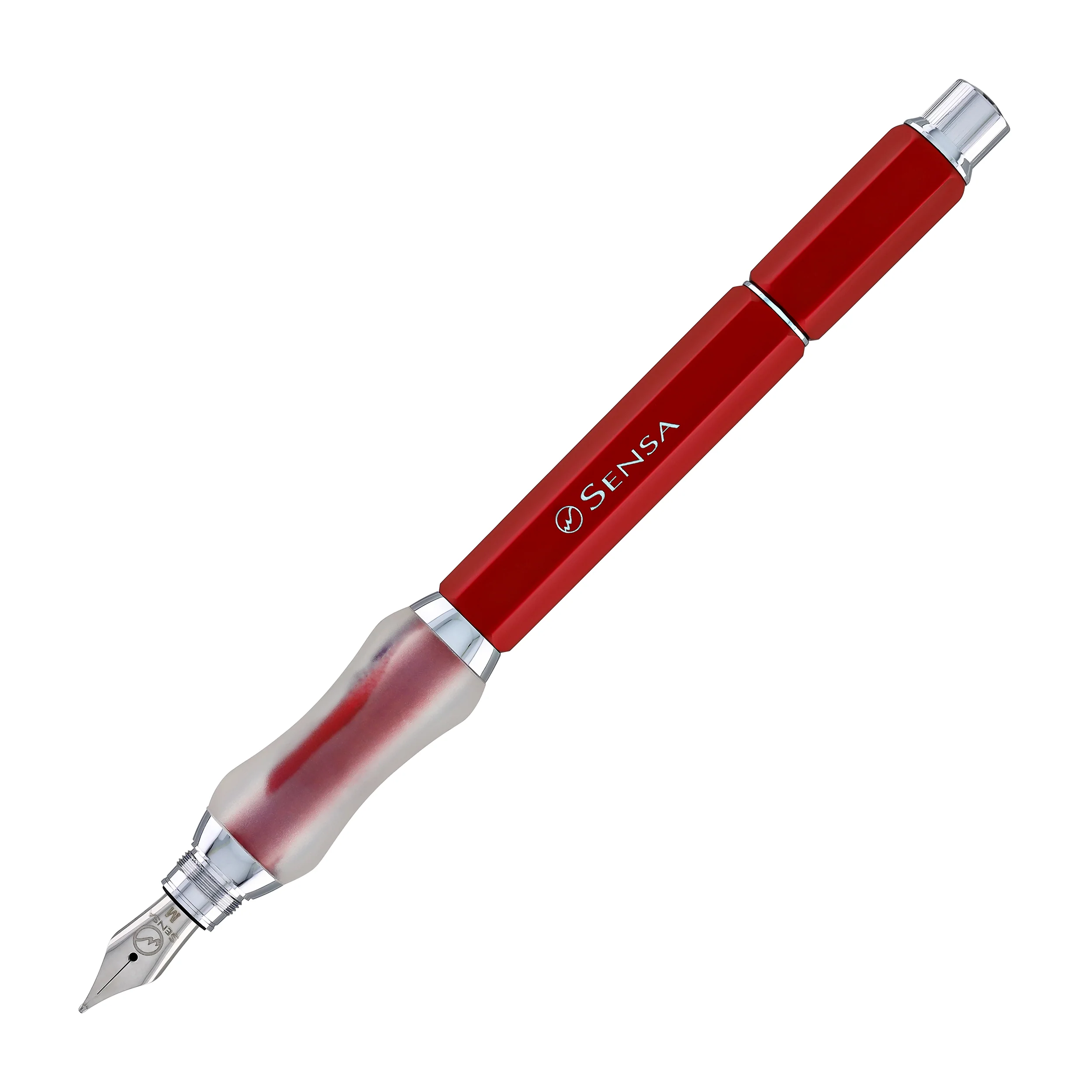 814-sensa-sensagraph-fountain-pen-in-cardinal-red-3.webp Sensa Sensagraph Fountain Pen in Cardinal Red