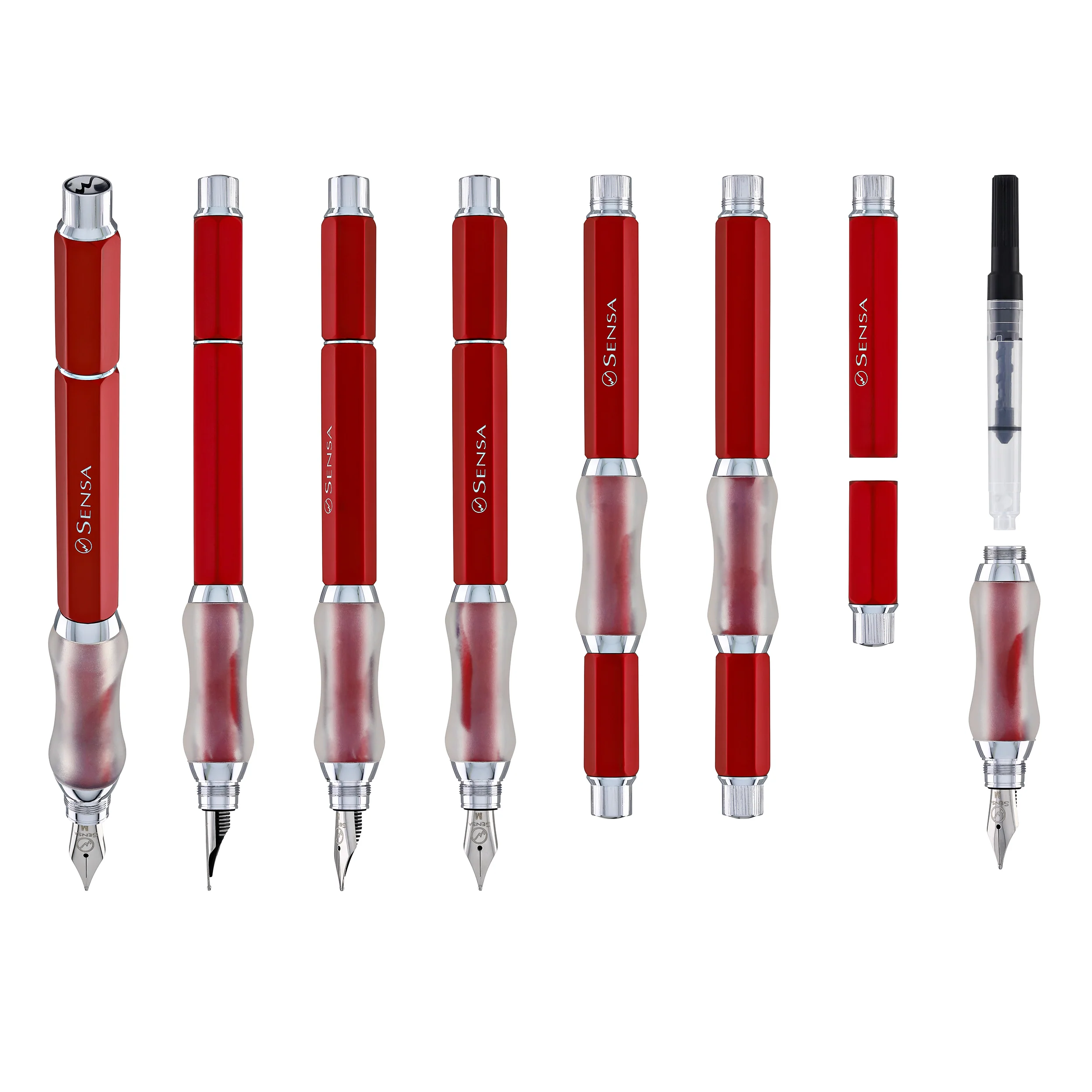 814-sensa-sensagraph-fountain-pen-in-cardinal-red-8.webp Sensa Sensagraph Fountain Pen in Cardinal Red