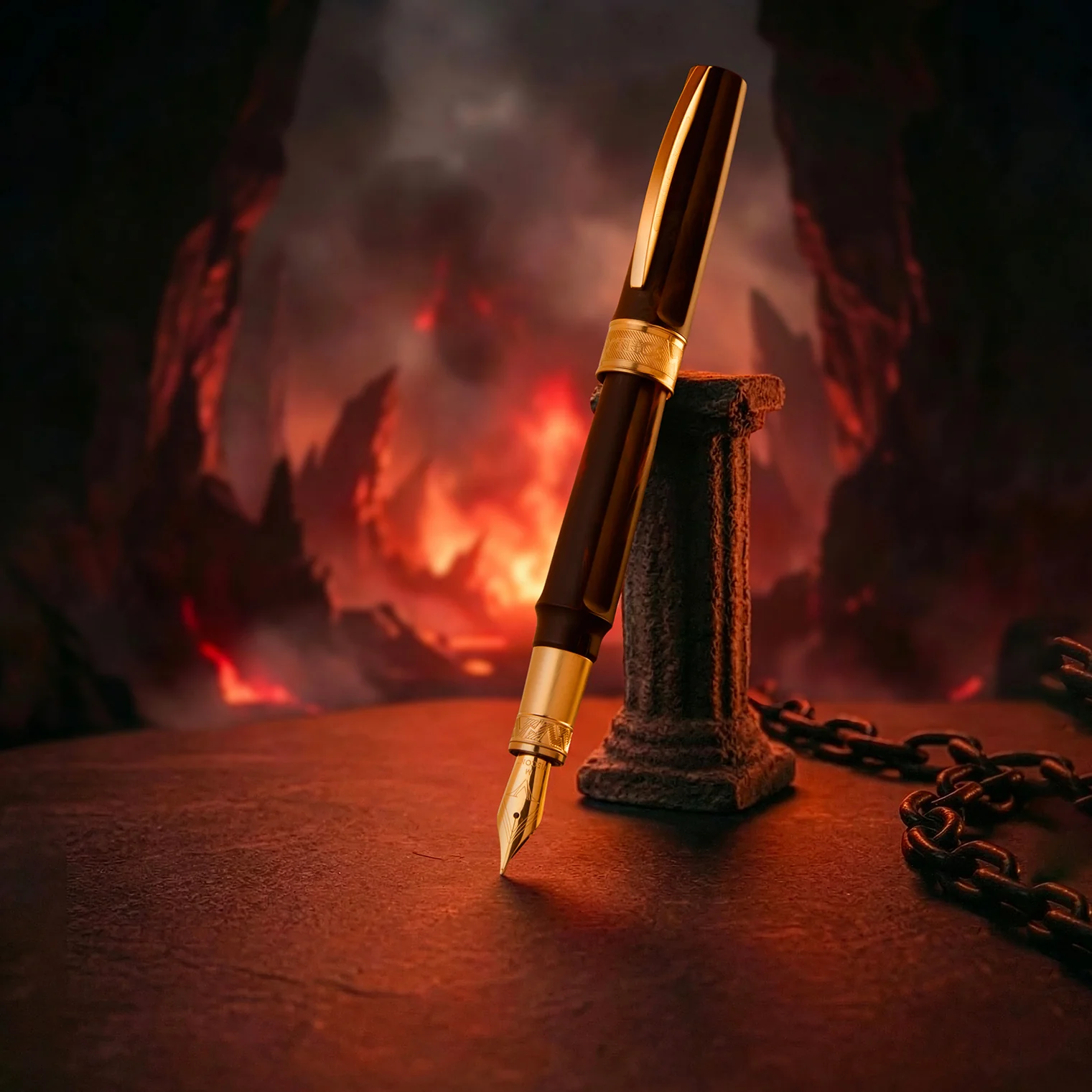 Visconti Mirage Mythos Fountain Pen in Hades