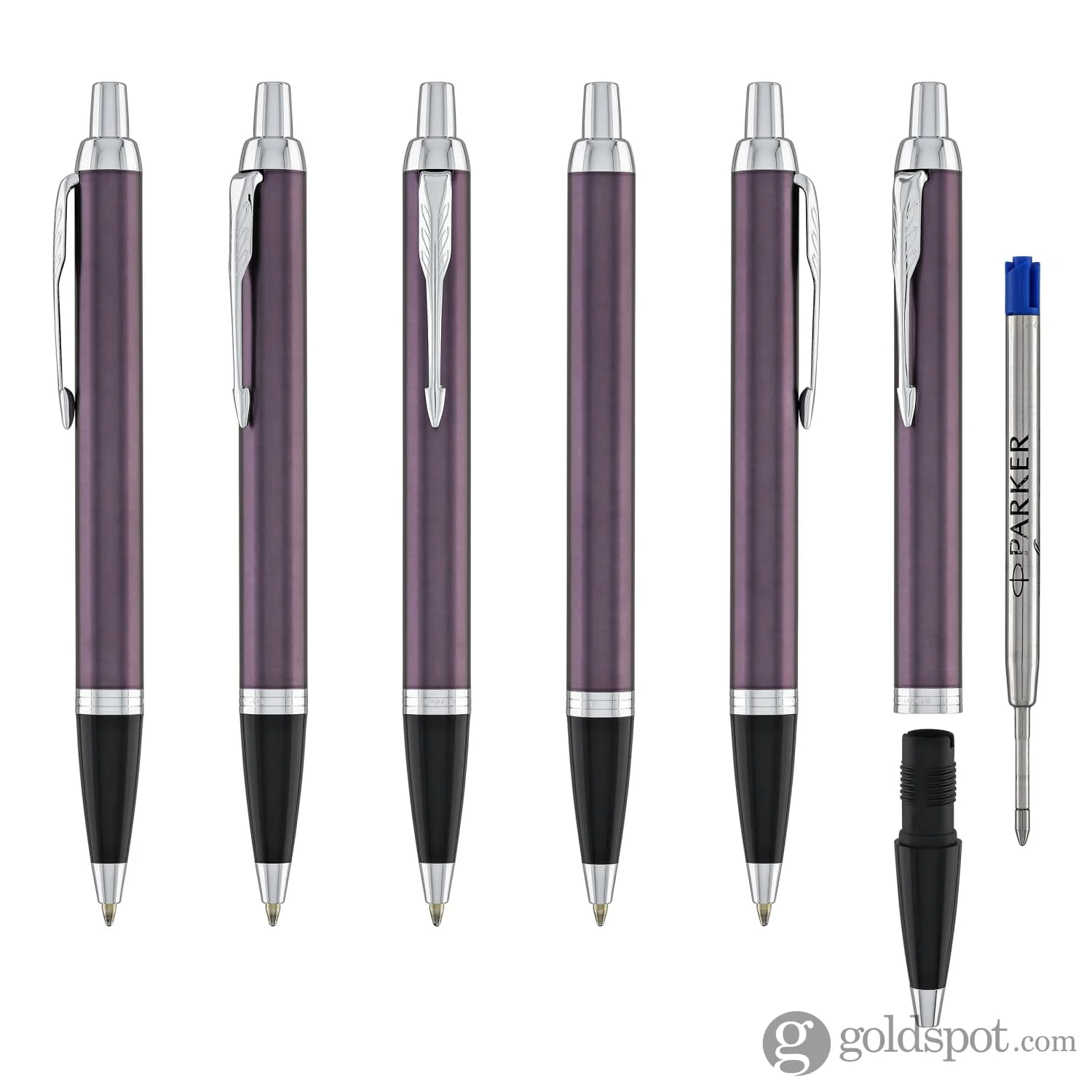 Parker IM Ballpoint Pen in Light Purple with Chrome Trim