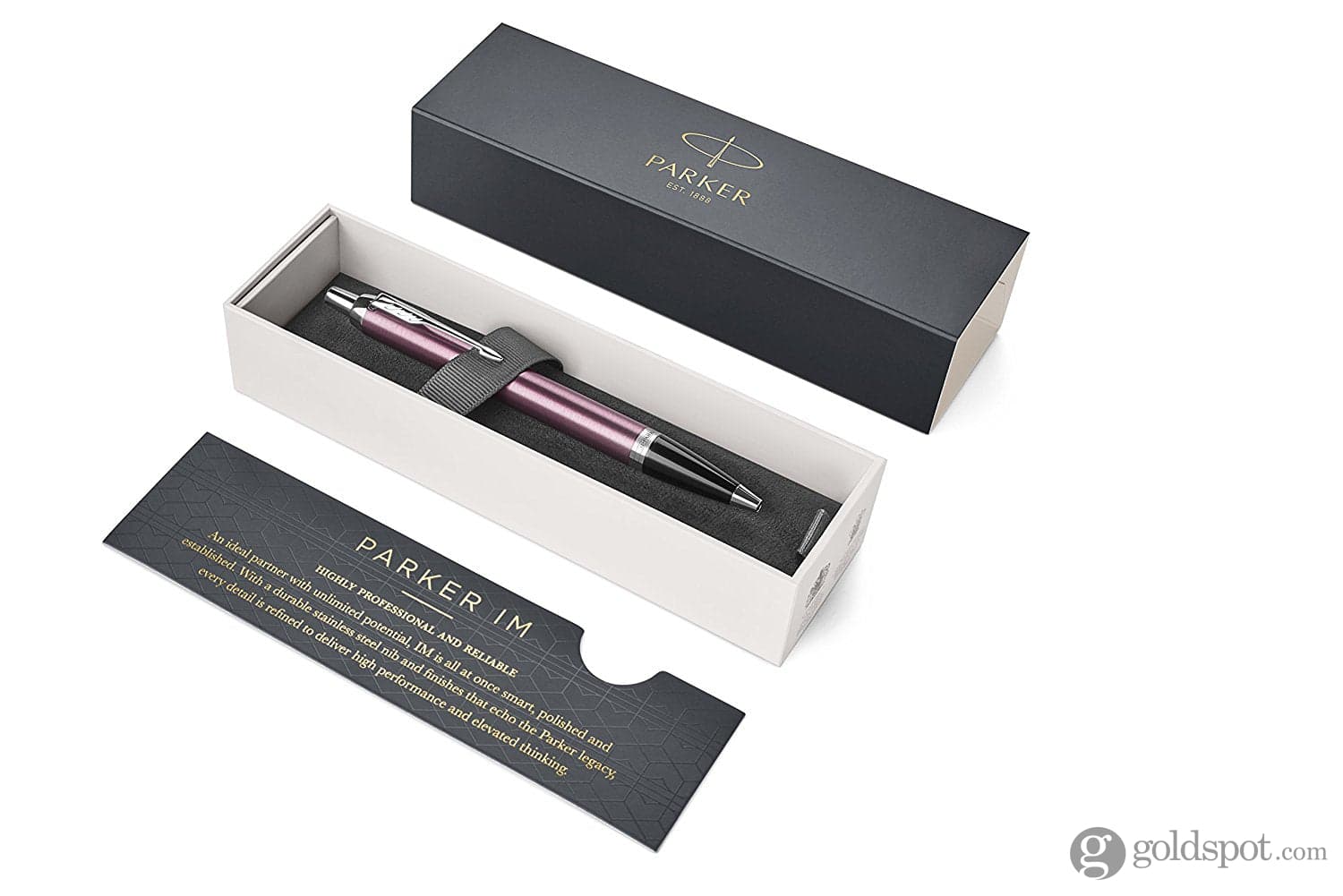 Parker IM Ballpoint Pen in Light Purple with Chrome Trim