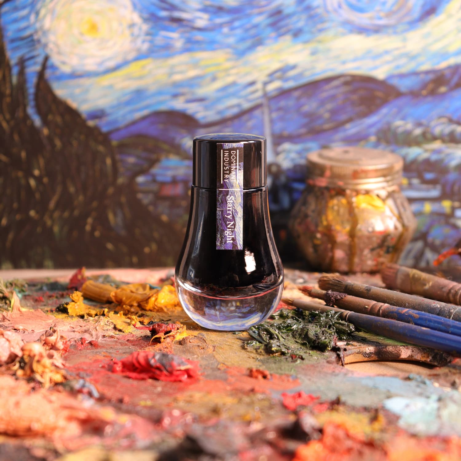 824-dominant-industry-van-gogh-pearl-series-bottled-ink-in-starry-night-25ml-1.jpg Dominant Industry Van Gogh Pearl Series Bottled Ink in Starry Night - 25mL