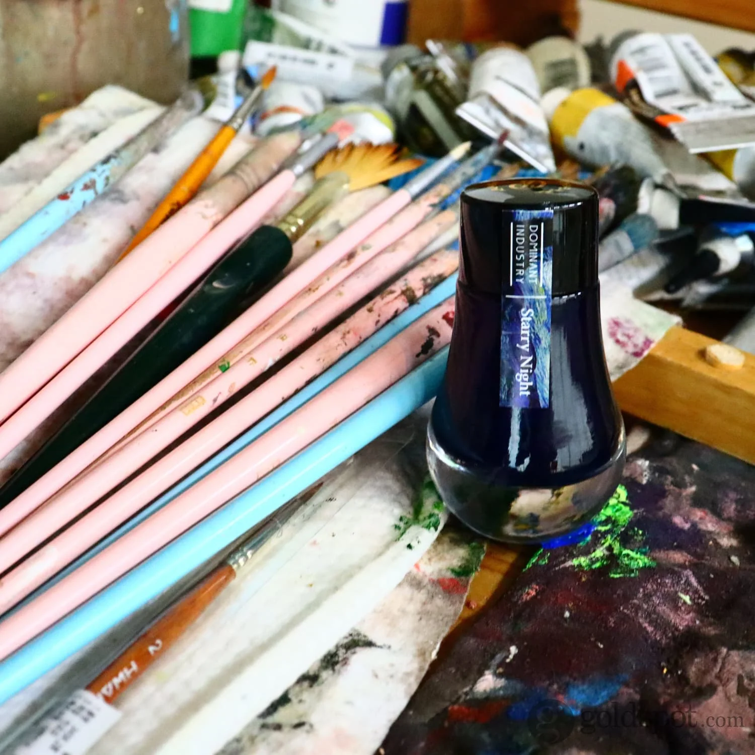 824-dominant-industry-van-gogh-pearl-series-bottled-ink-in-starry-night-25ml-3.webp Dominant Industry Van Gogh Pearl Series Bottled Ink in Starry Night - 25mL