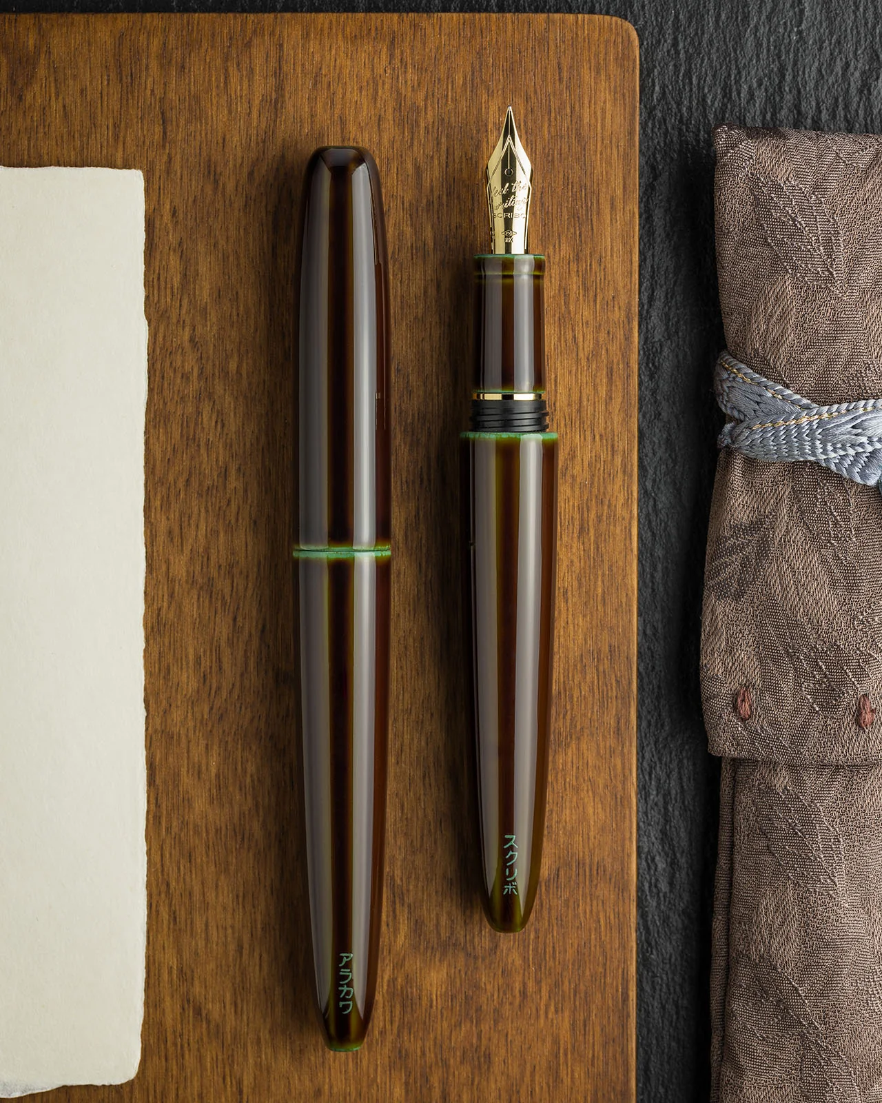 86-scribo-piuma-fountain-pen-in-hane-toruko-with-yellow-gold-trim-limited-edition-9.webp Scribo Piuma Fountain Pen in Hane Toruko with Yellow Gold Trim - Limited Edition
