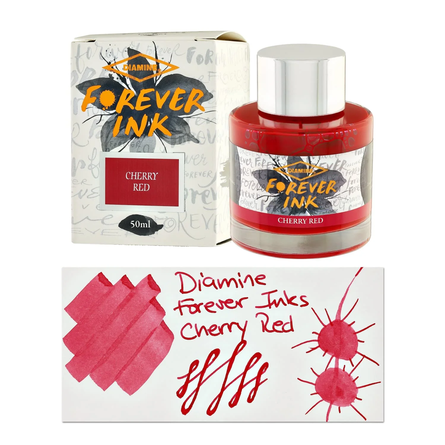 869-diamine-forever-ink-bottled-ink-in-cherry-red-50-ml-1.webp Diamine Forever Ink Bottled Ink in Cherry Red - 50 ml