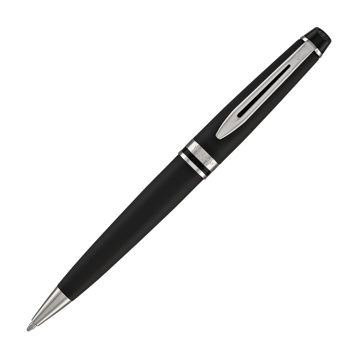 871-waterman-expert-ballpoint-pen-in-matte-black-with-chrome-trim-1.webp Waterman Expert Ballpoint Pen in Matte Black with Chrome Trim