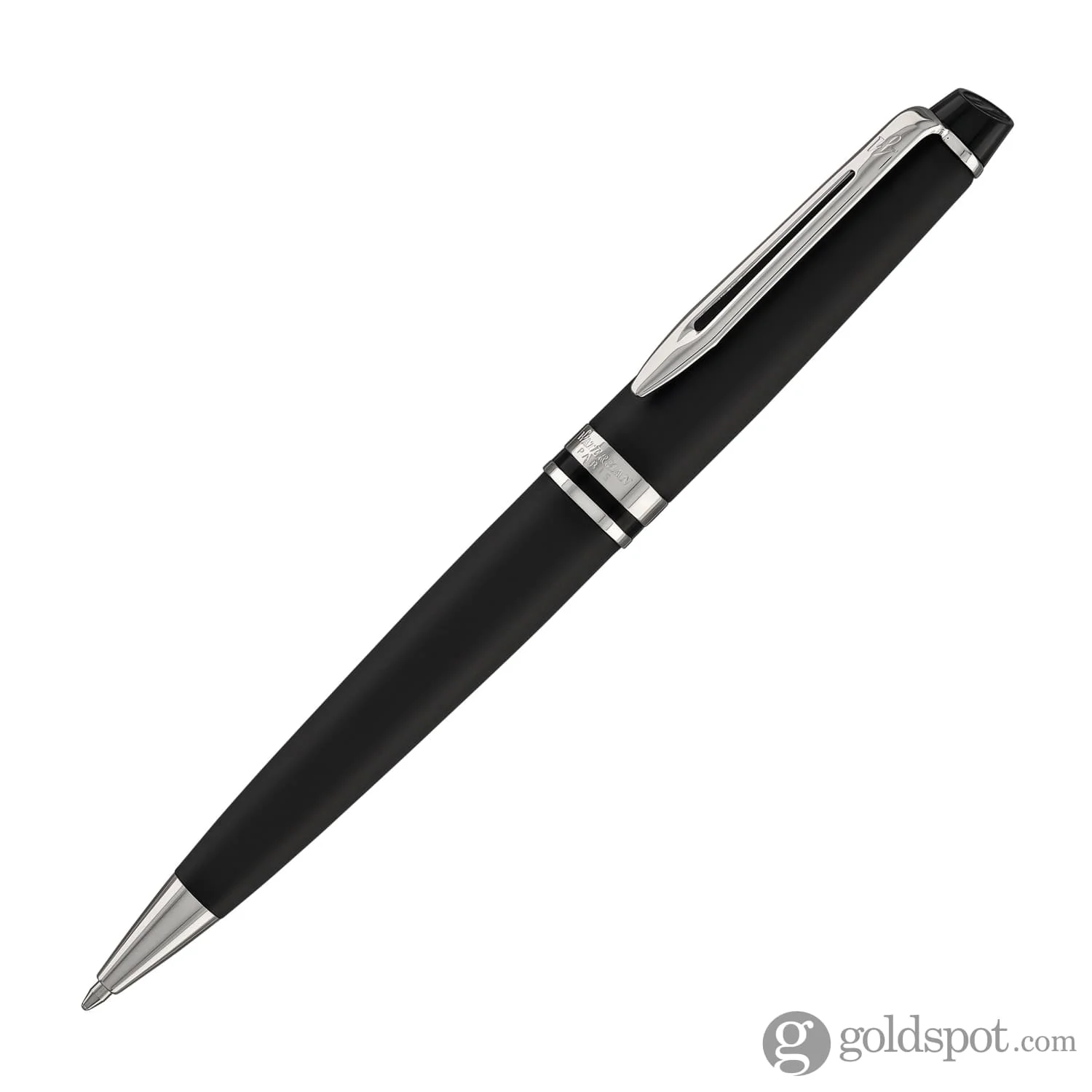 871-waterman-expert-ballpoint-pen-in-matte-black-with-chrome-trim-2.webp Waterman Expert Ballpoint Pen in Matte Black with Chrome Trim