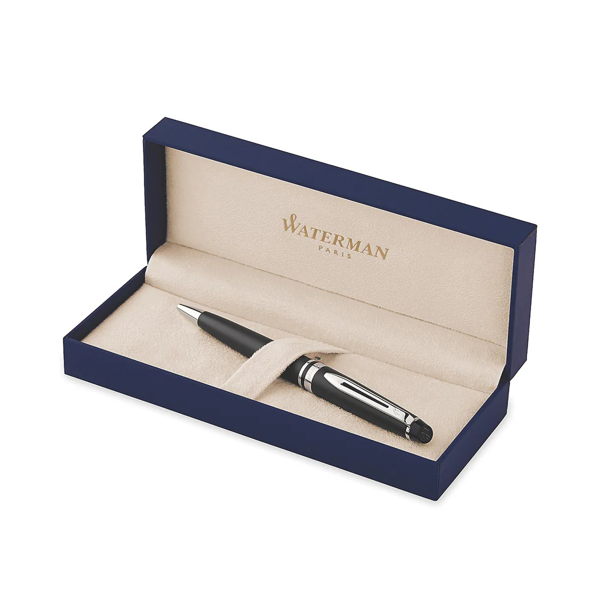871-waterman-expert-ballpoint-pen-in-matte-black-with-chrome-trim-7.webp Waterman Expert Ballpoint Pen in Matte Black with Chrome Trim