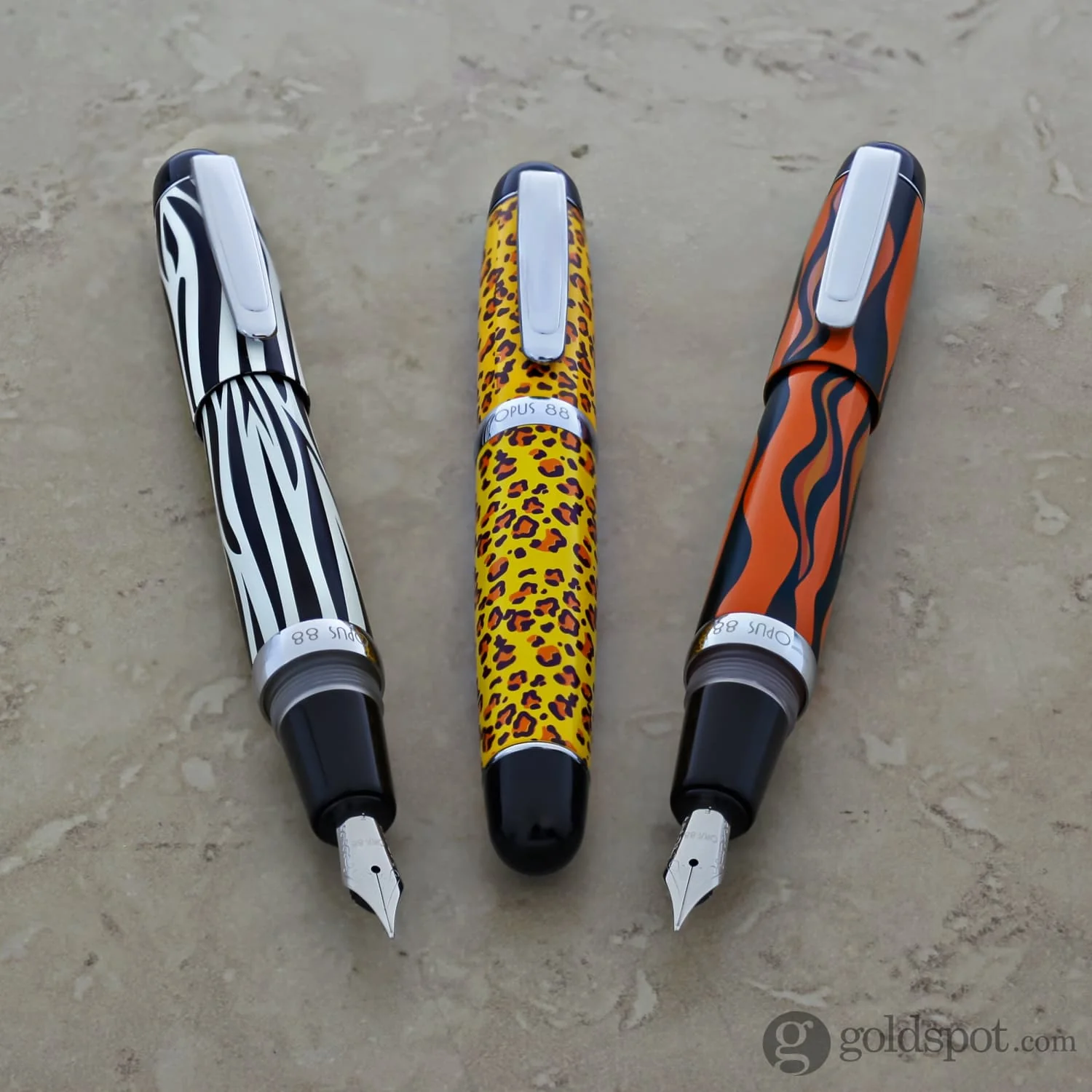 886-opus-88-mini-fountain-pen-in-savannah-zebra-10.webp Opus 88 Mini Fountain Pen in Savannah Zebra
