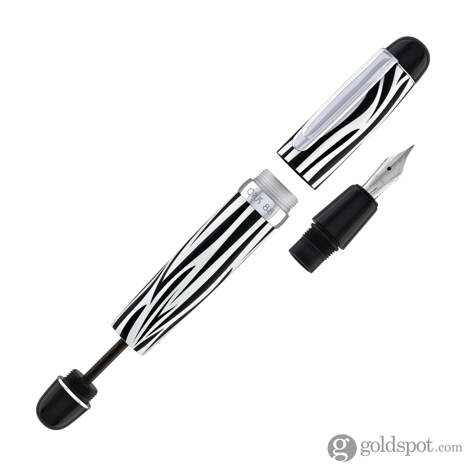 886-opus-88-mini-fountain-pen-in-savannah-zebra-8.webp Opus 88 Mini Fountain Pen in Savannah Zebra