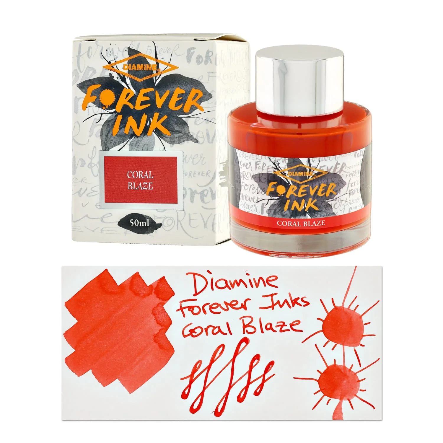 906-diamine-forever-ink-bottled-ink-in-coral-blaze-50-ml-1.webp Diamine Forever Ink Bottled Ink in Coral Blaze - 50 ml