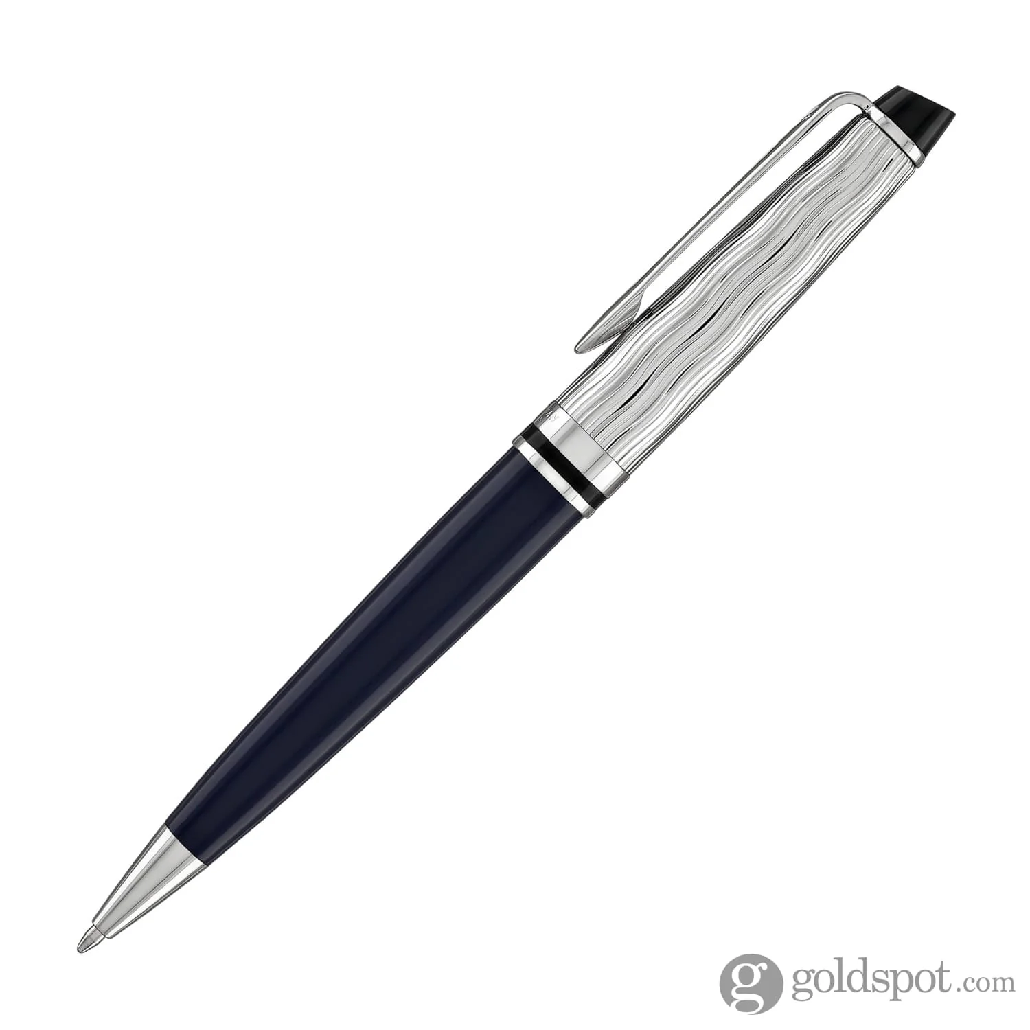 Waterman Expert L’Essence du Bleu Ballpoint Pen in Metal & Blue Lacquer