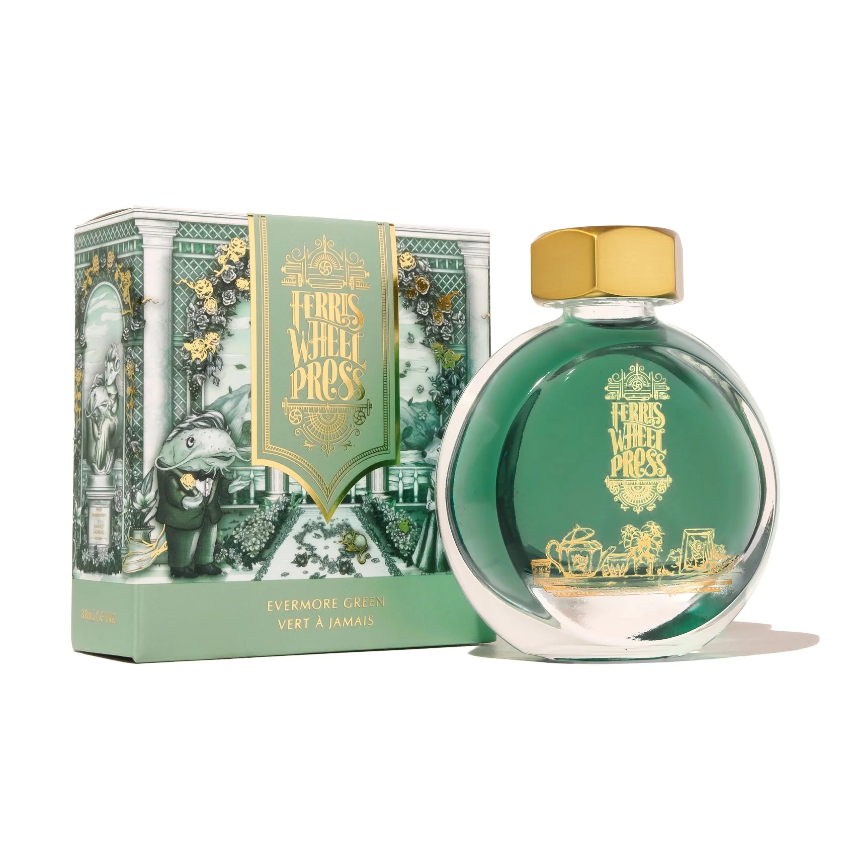 911-ferris-wheel-press-bottled-ink-in-evermore-green-1.webp Ferris Wheel Press Bottled Ink in Evermore Green