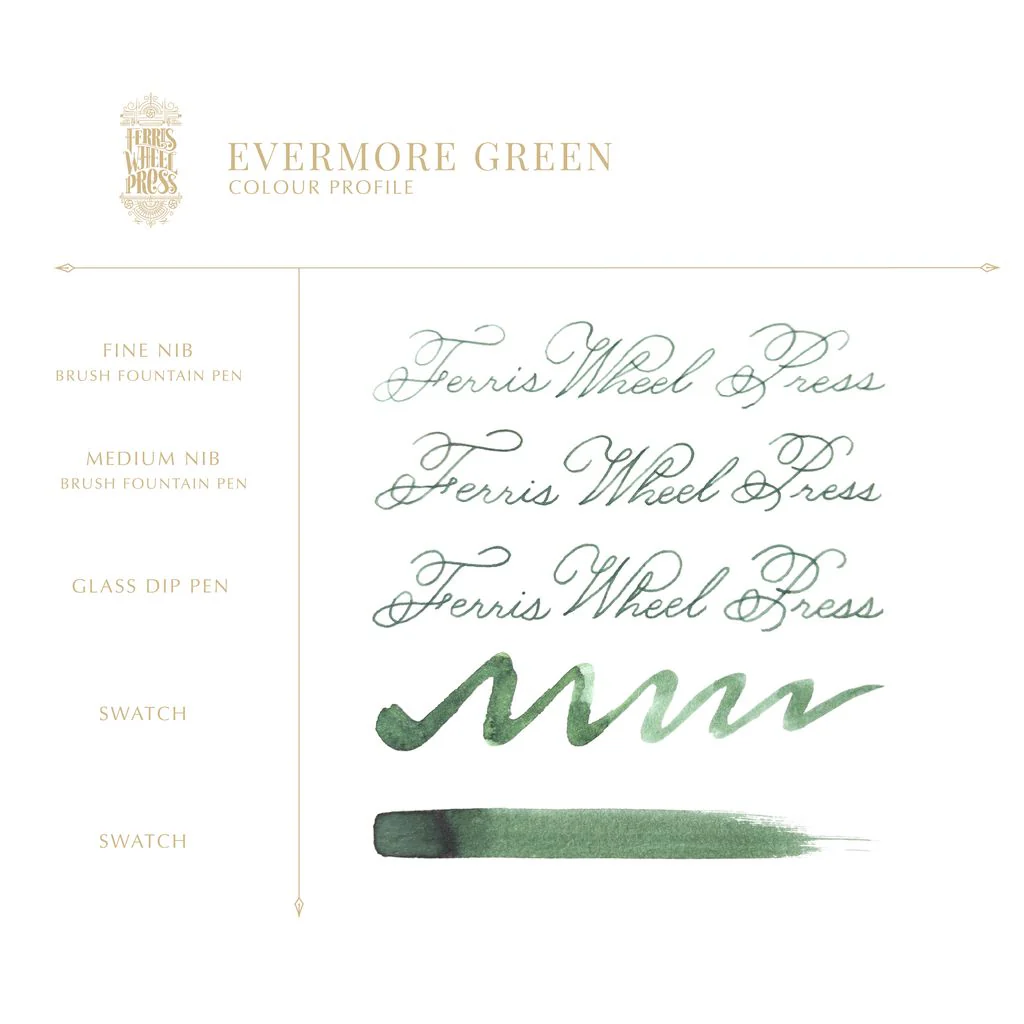 911-ferris-wheel-press-bottled-ink-in-evermore-green-5.webp Ferris Wheel Press Bottled Ink in Evermore Green