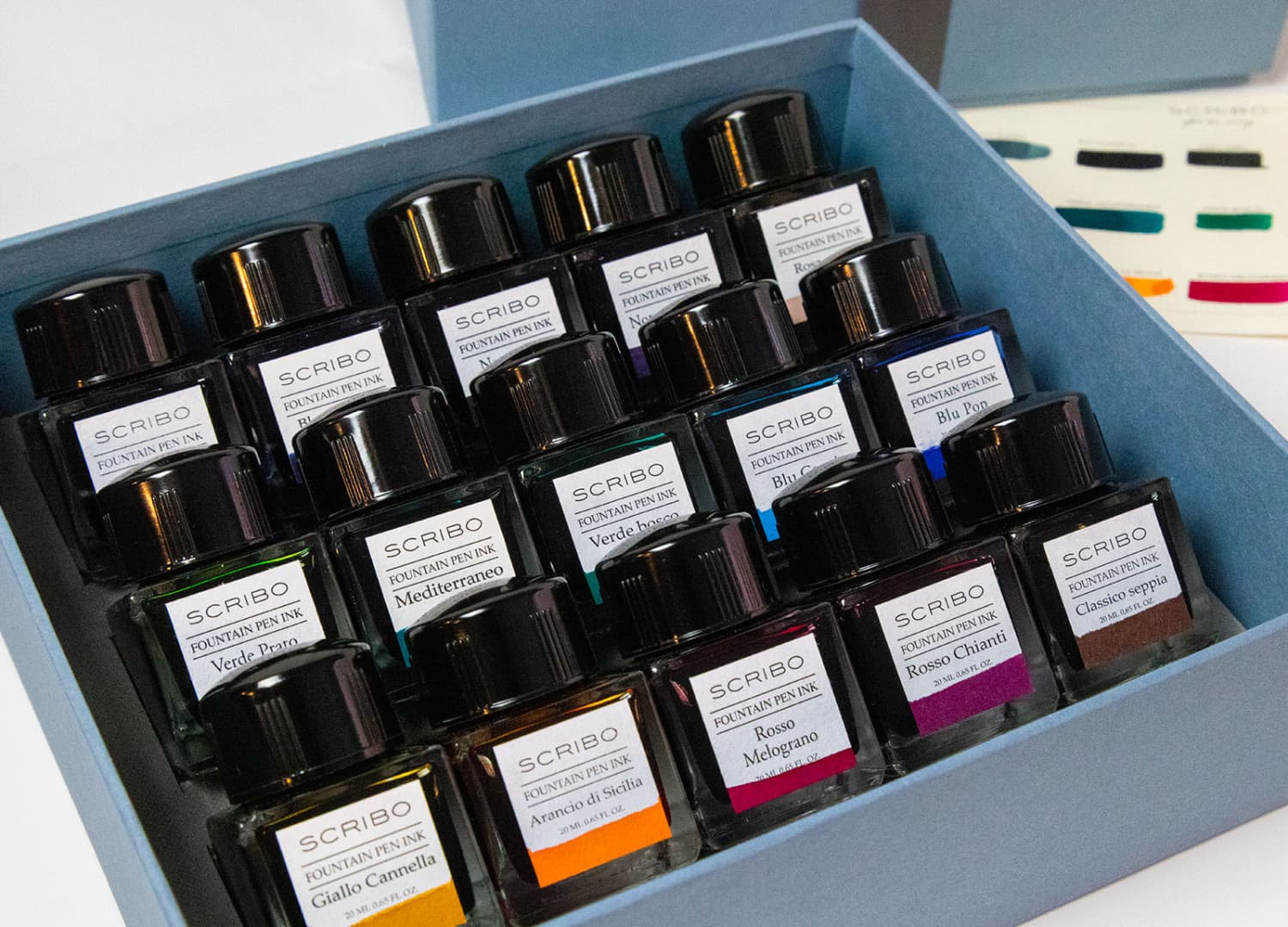 930-scribo-fountain-pen-15-mini-ink-set-limited-edition-20ml-1.jpg Scribo Fountain Pen 15 Mini Ink Set Limited Edition - 20mL