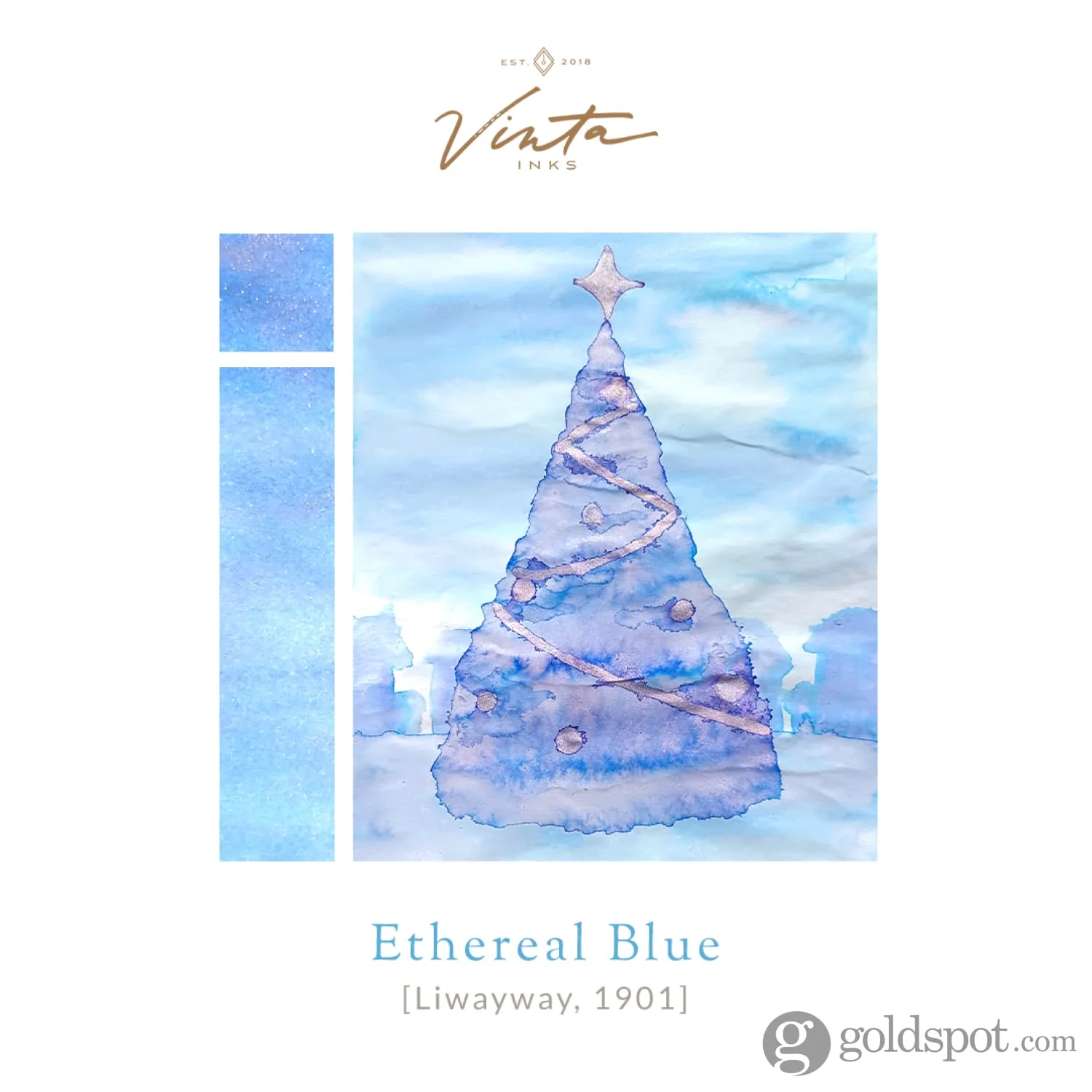 Vinta Inks Seasonal Bottled Ink in Ethereal Blue [Liwayway 1901] - 30mL