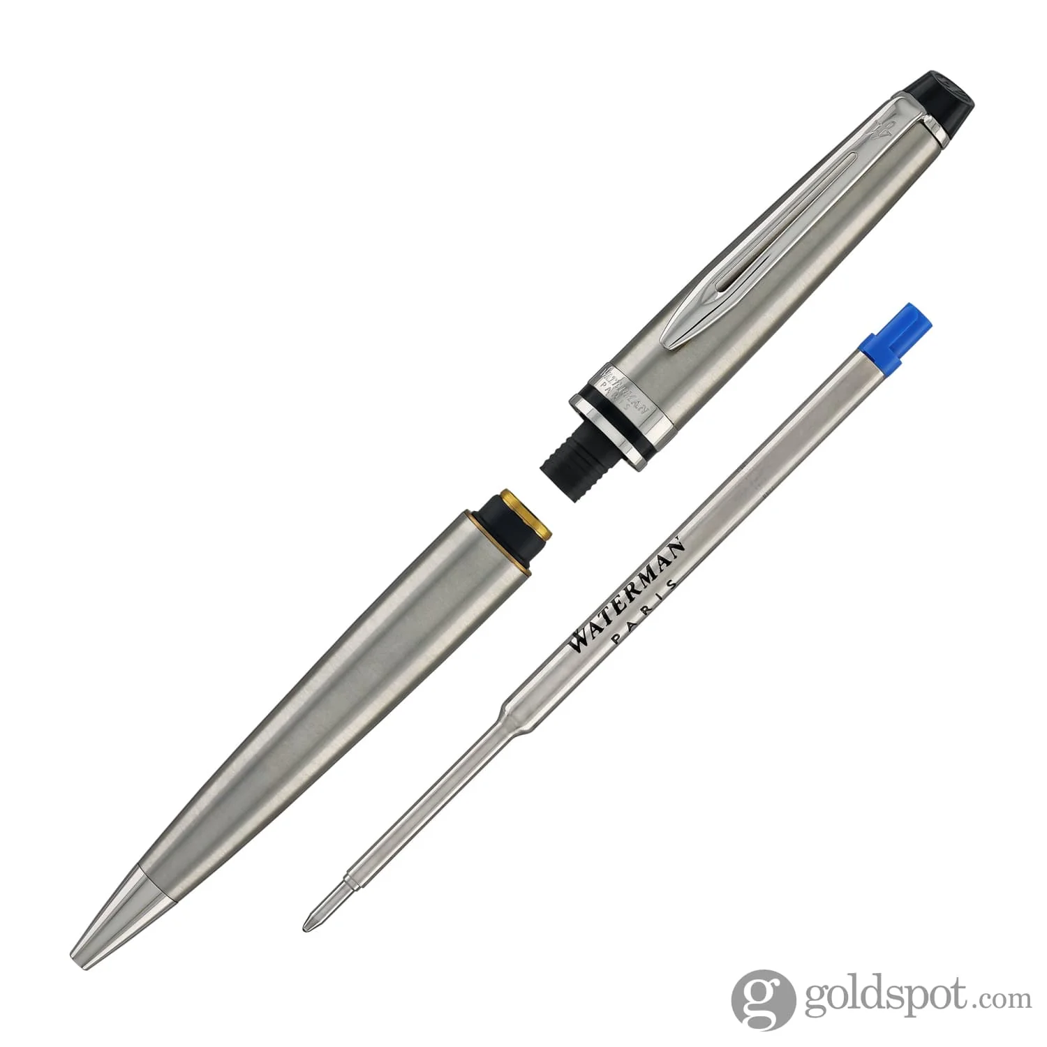940-waterman-expert-ballpoint-pen-in-stainless-steel-with-chrome-trim-5.webp Waterman Expert Ballpoint Pen in Stainless Steel with Chrome Trim