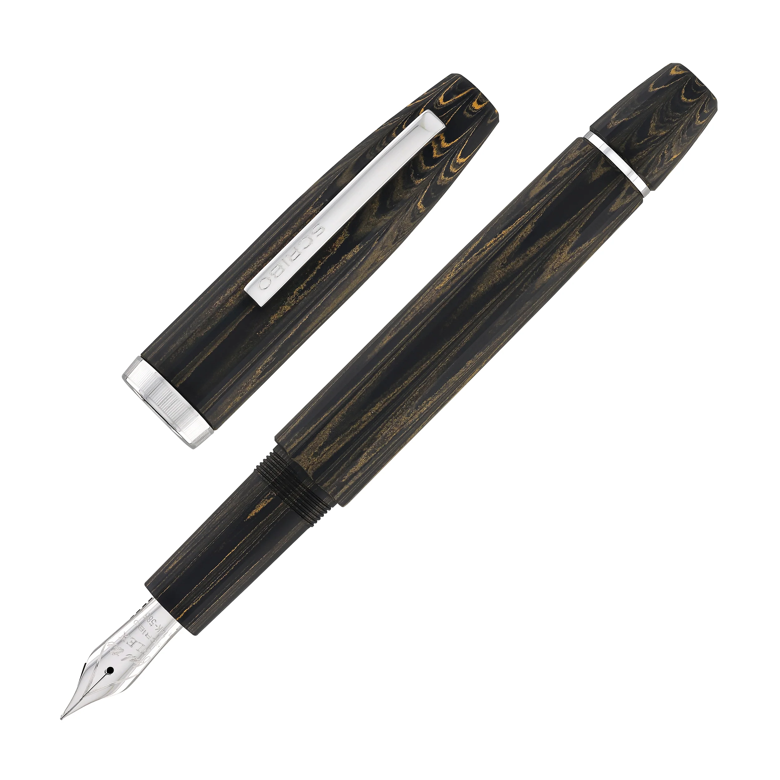 97-scribo-flow-fountain-pen-in-memoria-with-platinum-trim-3.webp Scribo Flow Fountain Pen in Memoria with Platinum Trim