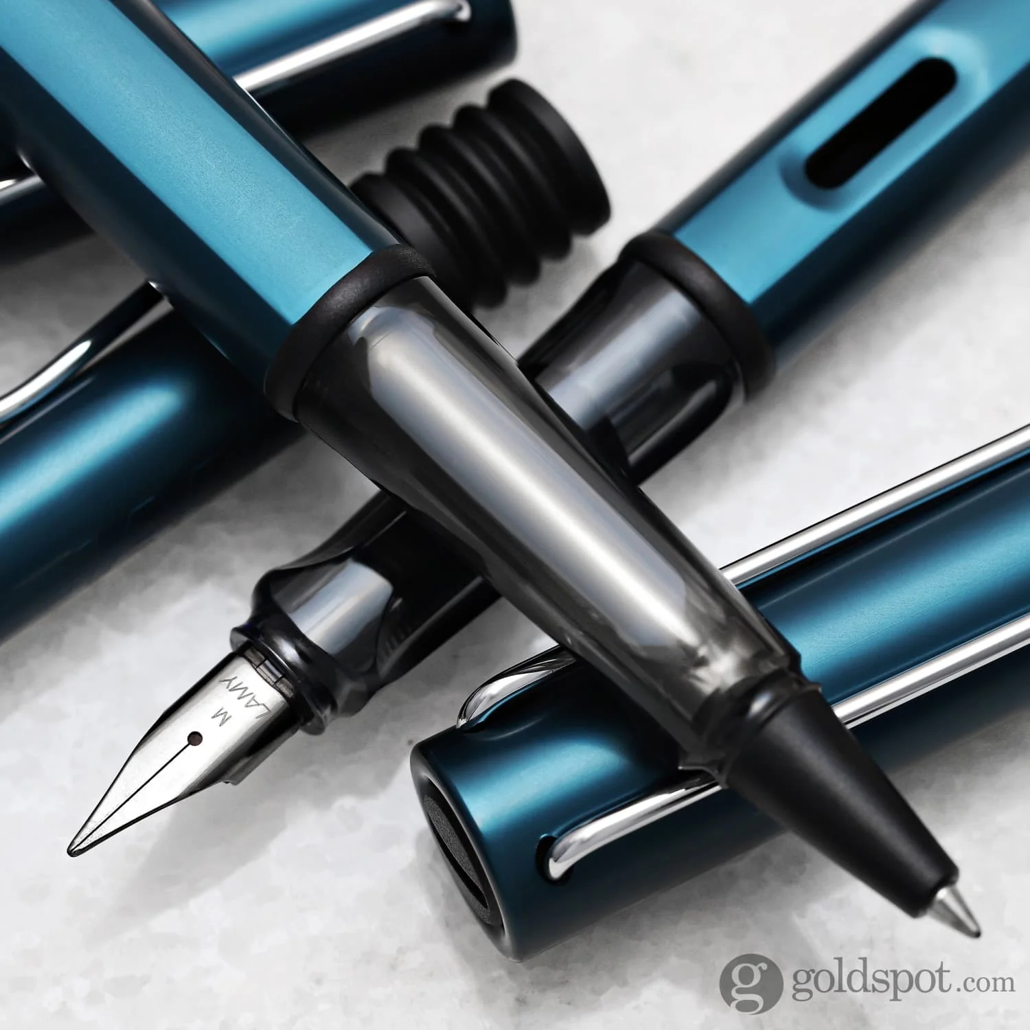 987-lamy-al-star-ballpoint-pen-in-petrol-2.webp Lamy AL-Star Ballpoint Pen in Petrol