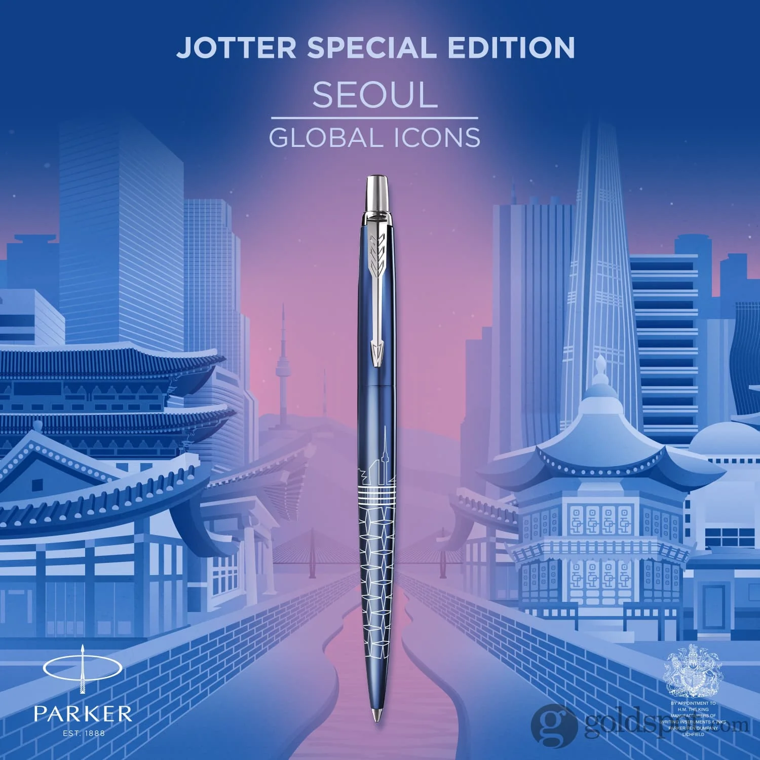 990-parker-jotter-special-edition-seoul-ballpoint-pen-in-blue-8.webp Parker Jotter Special Edition Seoul Ballpoint Pen in Blue