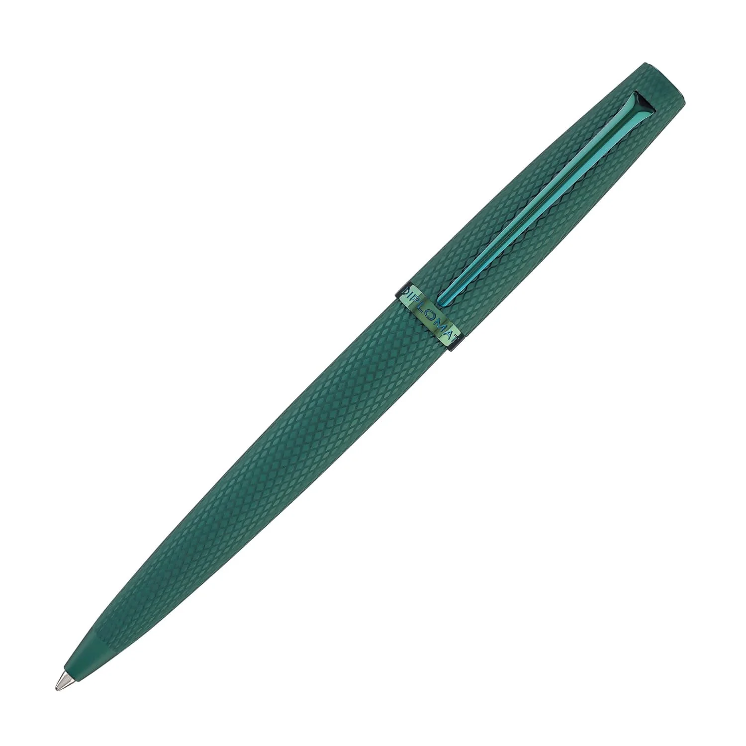 996-diplomat-viper-ballpoint-pen-in-green-guilloche-1.webp Diplomat Viper Ballpoint Pen in Green Guilloche